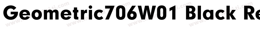 Geometric706W01 Black Regular字体转换